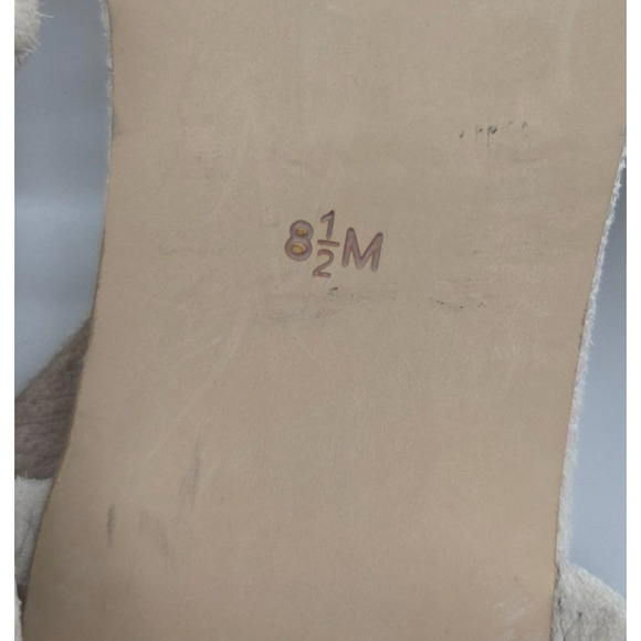 Vintage Y2K Kitten Heels Size 8.5 White Pearl Iridescent Open Toe Sanctuary - Picture 9 of 9